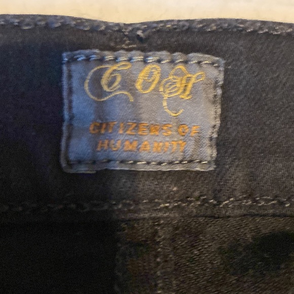 Citizens of Humanity Avedon Black Slick Skinny Leg - Picture 6 of 10